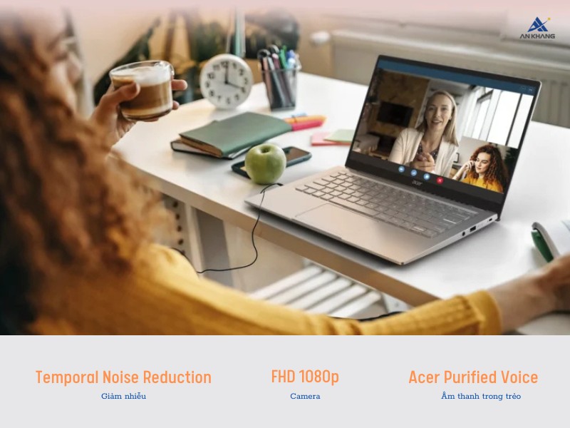 Acer Swift Go 14 SFG14-41-R251 NX.KG3SV.005 trang bị hệ thống đa phương tiện chất lượng cao