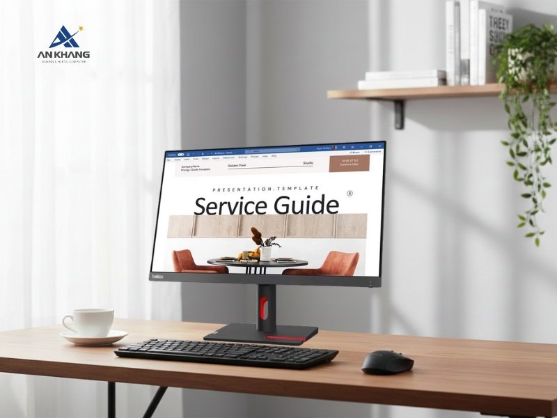 Màn hình Lenovo ThinkVision S24i-30 63DEKAR3WW sở hữu thiết kế siêu mỏng