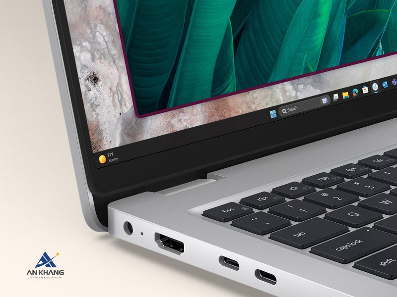 Laptop Dell Pro 14 PC14250 trang bị hệ thống cổng kết nối đầy đủ