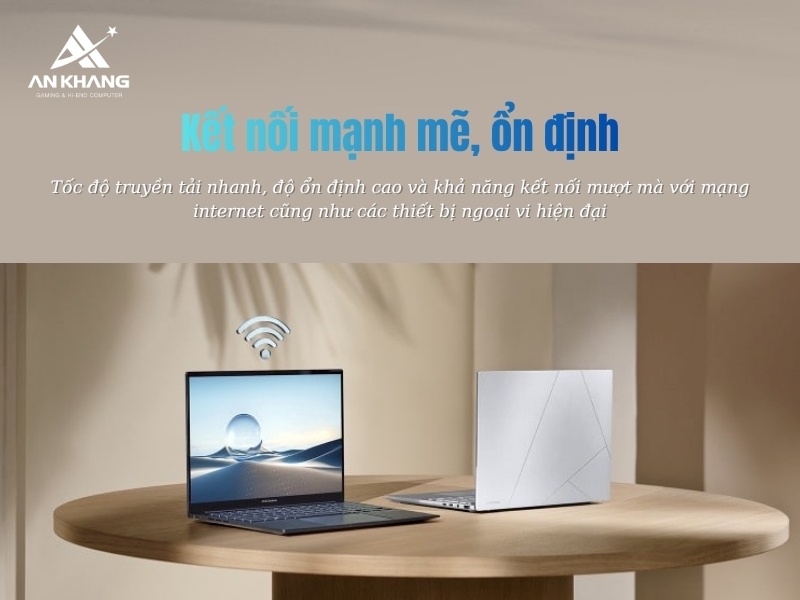 ASUS Zenbook 14 được trang bị hệ thống kết nối hiện đại, đ&aacute;p ứng to&agrave;n diện nhu cầu l&agrave;m việc v&agrave; giải tr&iacute;