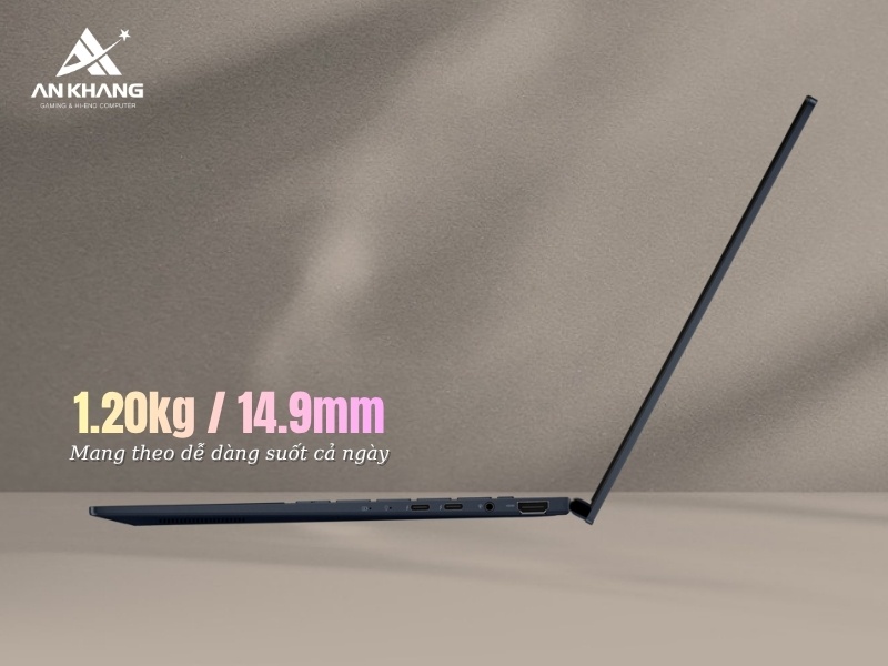 Laptop ASUS Zenbook 14 UX3405CA-ST648W mang thiết kế si&ecirc;u mỏng nhẹ, sang trọng