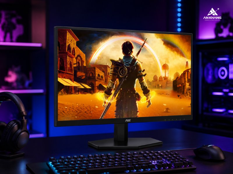 Màn hình gaming AOC Q27G40HE sở hữu thiết kế gọn nhẹ, dễ dàng setup