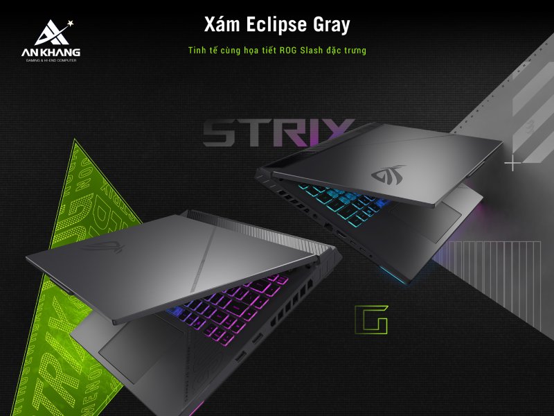 Thiết kế đậm chất ROG của laptop ASUS ROG Strix G16 G614PW-TS051W