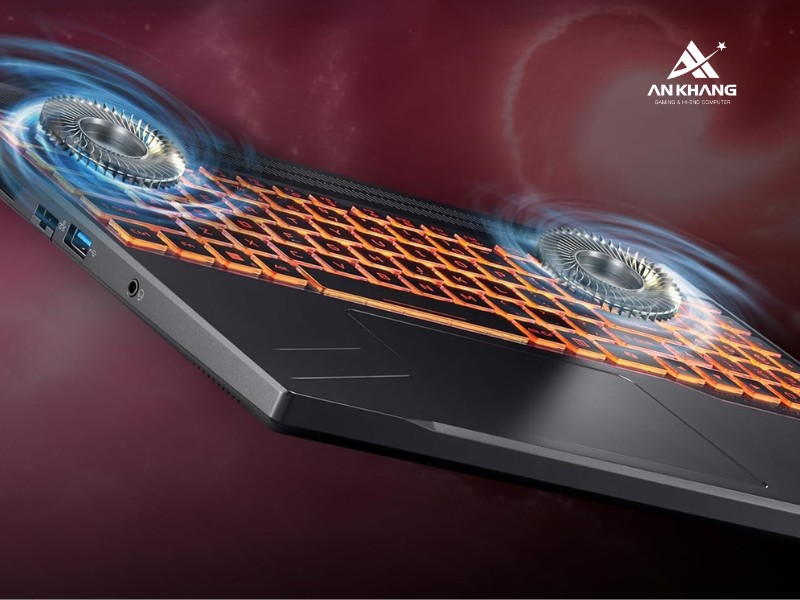 Laptop Gaming Acer Nitro V 16 ProPanel ANV16-41-R6ZY NH.QP2SV.002 tản nhiệt hiệu quả, duy trì hiệu suất