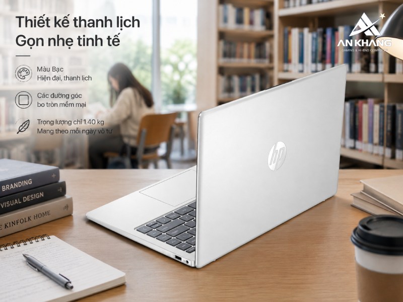 Laptop HP 14-ep1200TU D0BG9PA mang thiết kế gọn nhẹ, thanh lịch, dễ dàng mang theo di chuyển