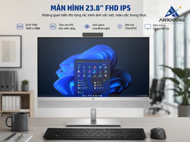 Máy tính All in One HP EliteOne 840 G9 B05JHPT đem đến hình ảnh rõ nét và không gian hiển thị lớn