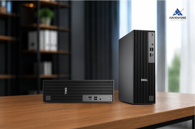 Máy tính để bàn Dell Pro Slim QCS1250 71076104 sở hữu thiết kế Slim nhỏ gọn, dễ dàng bố trí