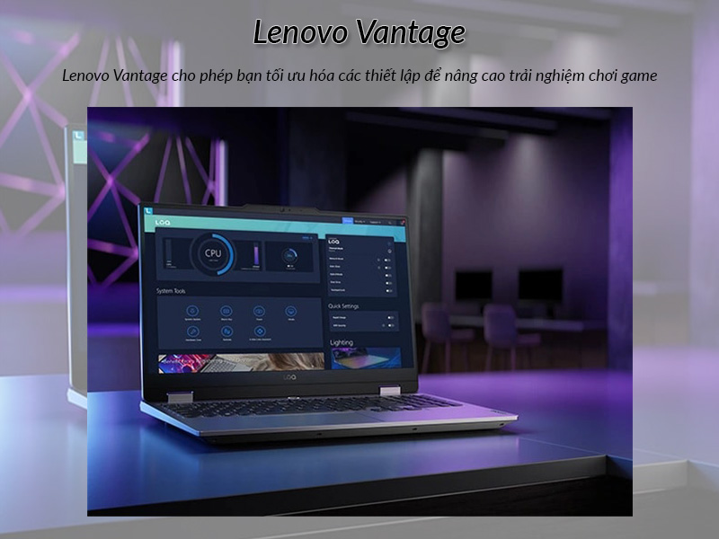 Thiết lập và tối ưu hóa thông qua Lenovo Vantage