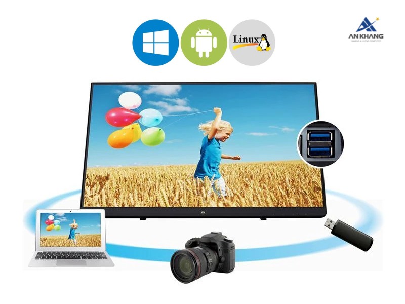 M&agrave;n h&igrave;nh di động ViewSonic TD2230 kết nối đa dạng, tương th&iacute;ch rộng