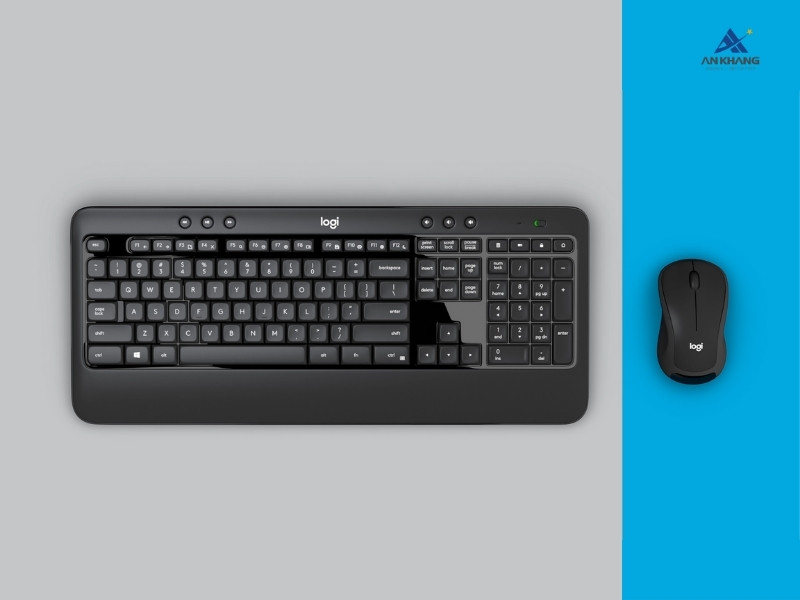 Bộ bàn phím chuột không dây Logitech MK540 Advanced tương thích với nhiều hệ điều hành phổ biến