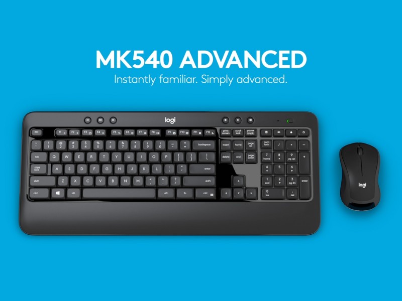 Bộ bàn phím chuột không dây Logitech MK540 Advanced