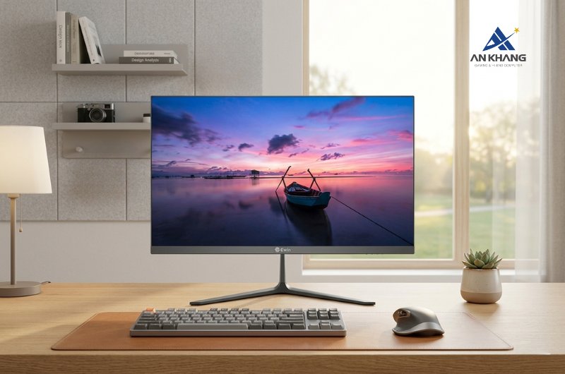 Màn hình máy tính Ewin S270F100 là màn hình 27 inch đáp ứng tốt nhu cầu học tập, làm việc và giải trí cơ bản