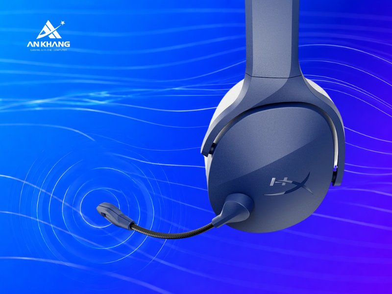 Tai nghe gaming HyperX Cloud JET Wireless AM7A0AA Blue trang bị micro với cơ chế gạt tắt tiếng thông minh