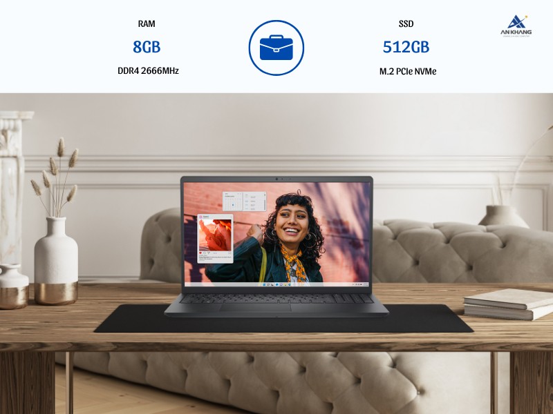 Laptop Dell Inspiron 15 3530 N5I5101W1 Black với bộ nhớ và lưu trữ ấn tượng