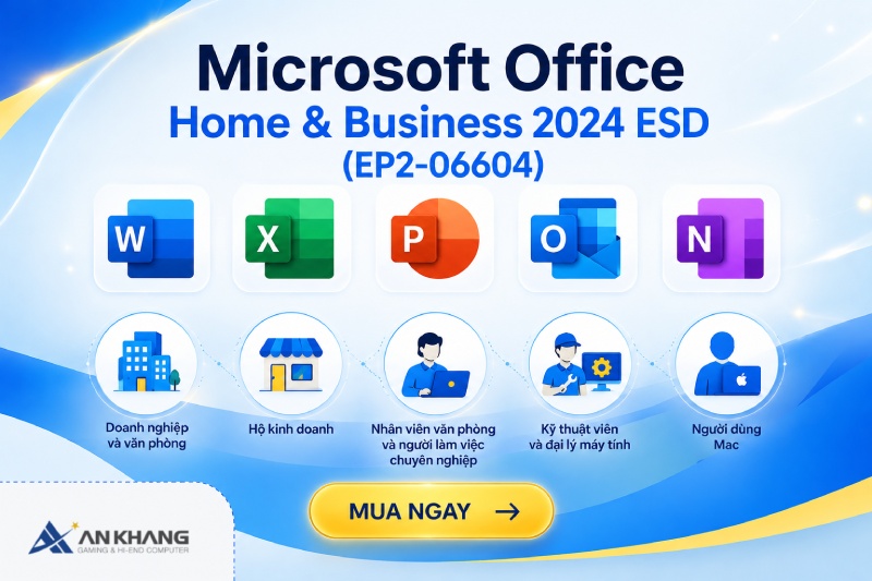 Phần mềm Microsoft Office Home & Business 2024 ESD phù hợp với rất nhiều đối tượng người dùng