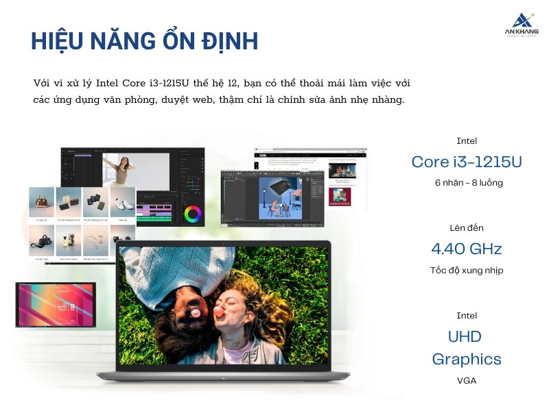 Dell Inspiron 15 3520 N3520-i3U085W11SLU-KYHD với hiệu năng ổn định