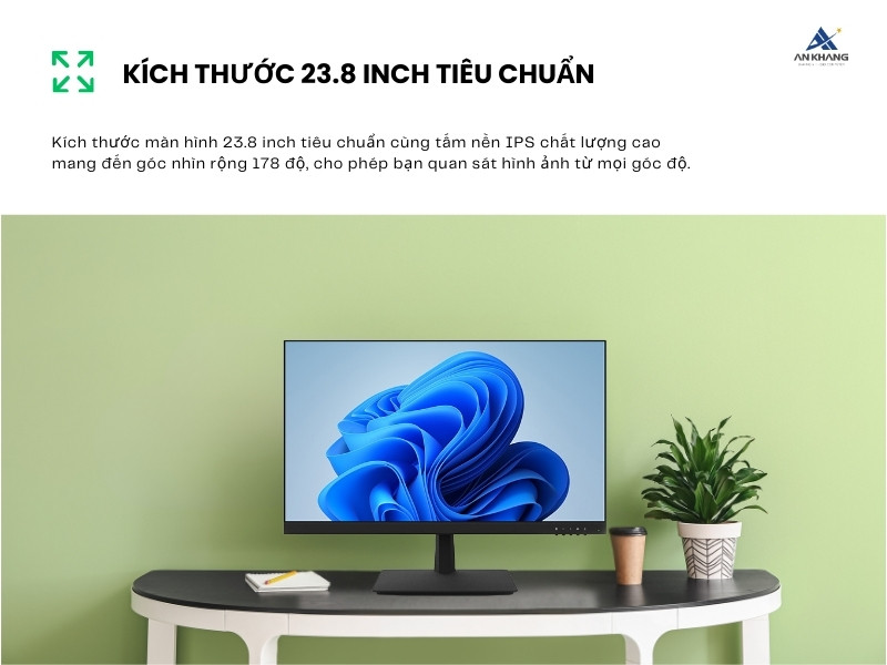 Màn hình Huntkey LCD RRB2413 với kích thước 23.8 inch và tấm nền IPS