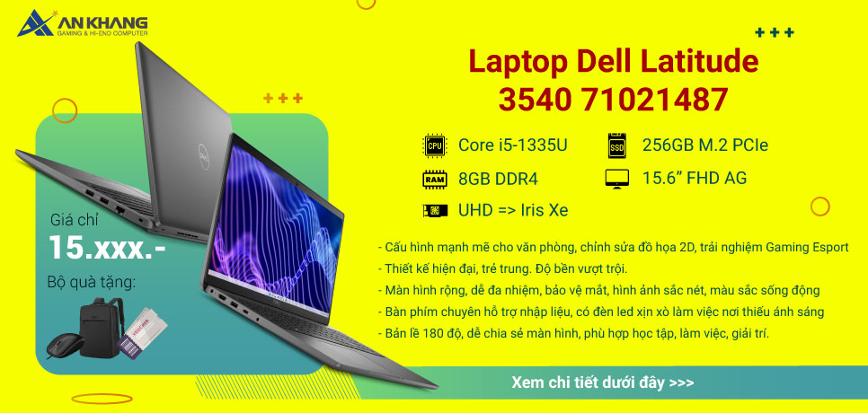 Laptop Dell Latitude 3540 71021487 - Tin cậy, bền bỉ, trợ lý đắc lực cho team văn phòng, CNTT