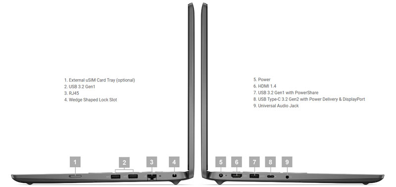 Laptop Dell Latitude 3540 71021487 sở hữu khả năng kết nối vượt trội với 9 cổng kết nối, công nghệ Wi-Fi 6E mới nhất, Bluetooth 5.1 đảm bảo dễ dàng, ổn định, mượt mà