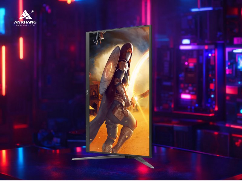 M&agrave;n h&igrave;nh Gaming AOC U27G4/71 với thiết kế c&ocirc;ng th&aacute;i học điều chỉnh linh hoạt