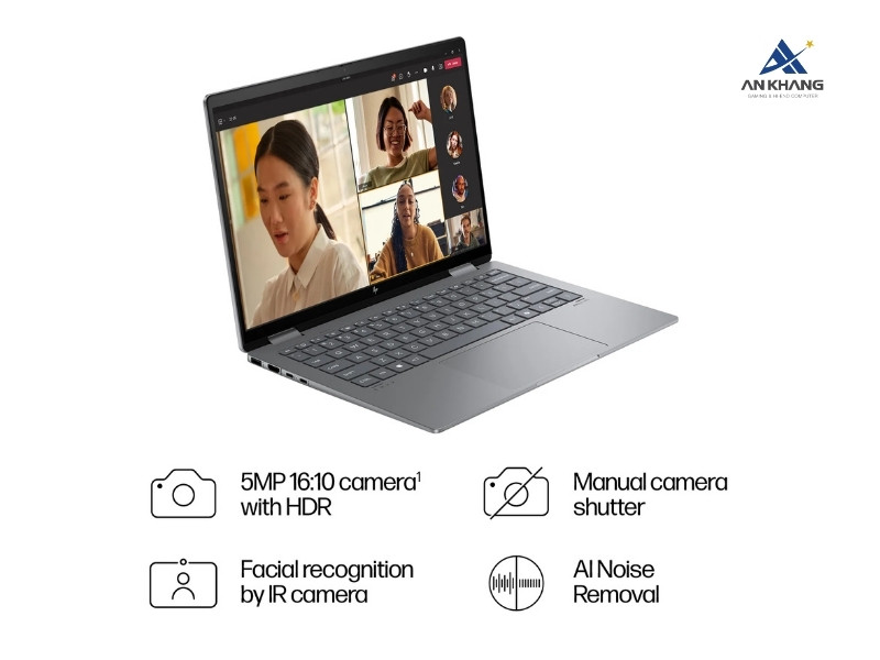 Laptop HP Envy X360 14-fc0156TU AY8W4PA trang bị hệ thống đa phương tiện chất lượng