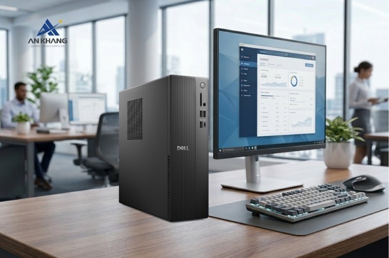 Máy tính để bàn Dell Slim ECS1250 2XDYF với thiết kế Slim nhỏ gọn ấn tượng