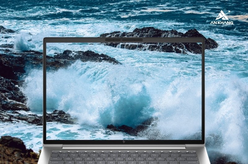 Laptop HP EliteBook 640 G11 A7LB4PT mang đến không gian hiển thị rộng mở với màn hình tỷ lệ 16:10