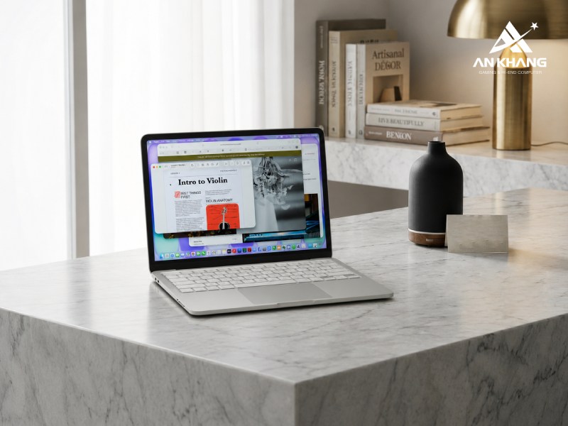Màn hình Liquid Retina sắc nét được trang bị trên MacBook Neo 13 inch Chip A18 Pro Silver MHFA4SA/A