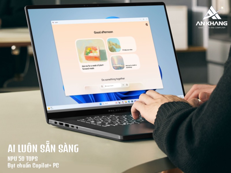 Laptop ASUS ROG Zephyrus G16 GU606AM-TB032W đạt chuẩn Copilot+ PC với NPU lên tới 50 TOPS