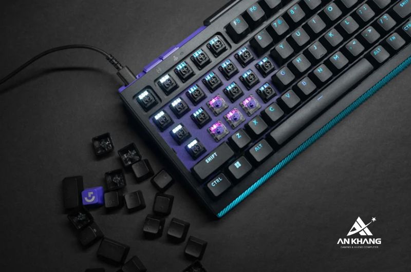 TMR kết hợp Dual Swap tạo nên sự khác biệt cho Logitech G512 X 98 TMR Tactile Black (920-013988)