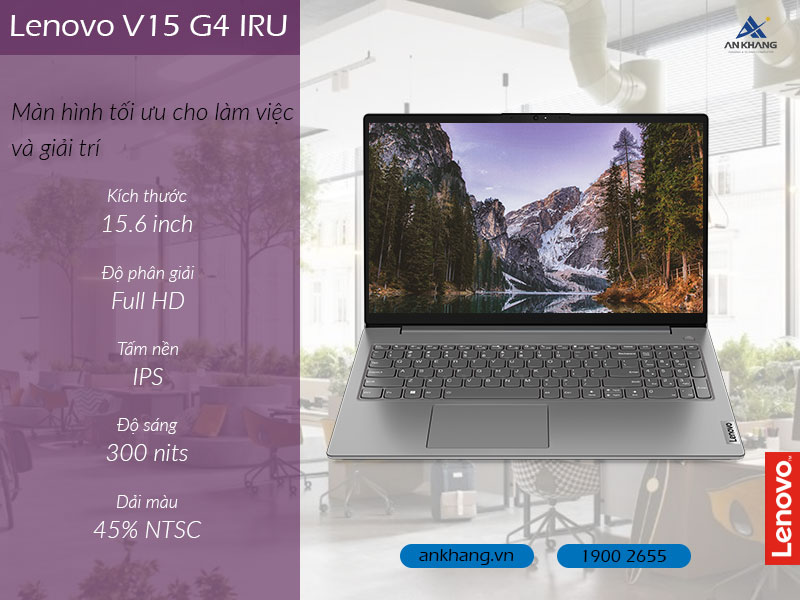 Laptop văn phòng sở hữu màn hình Full HD 15.6inch