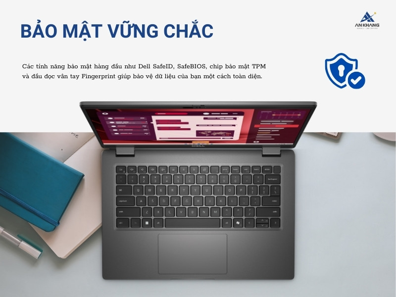 Dell Latitude 3450 L3450-1335U-16512W với các tính năng bảo mật tiên tiến