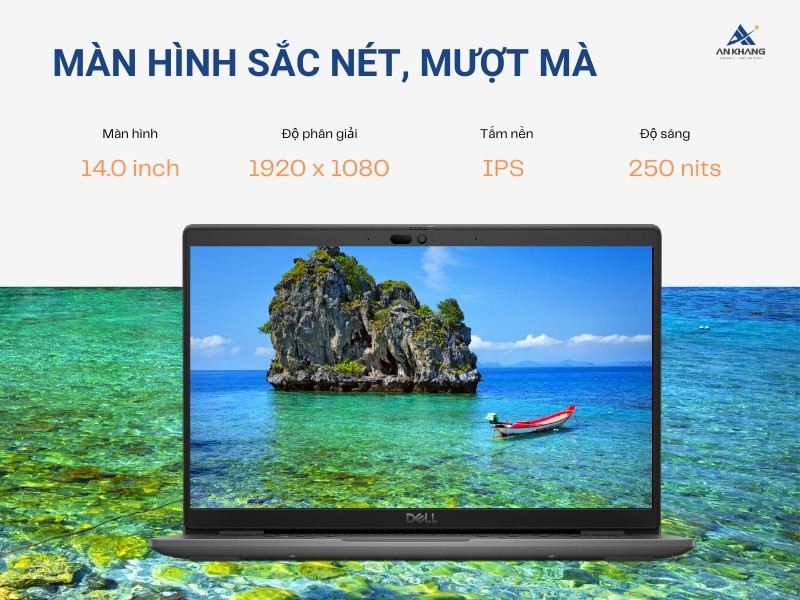 Dell Latitude 3450 L3450-1335U-16512W với màn hình 14 inch FHD IPS sắc nét