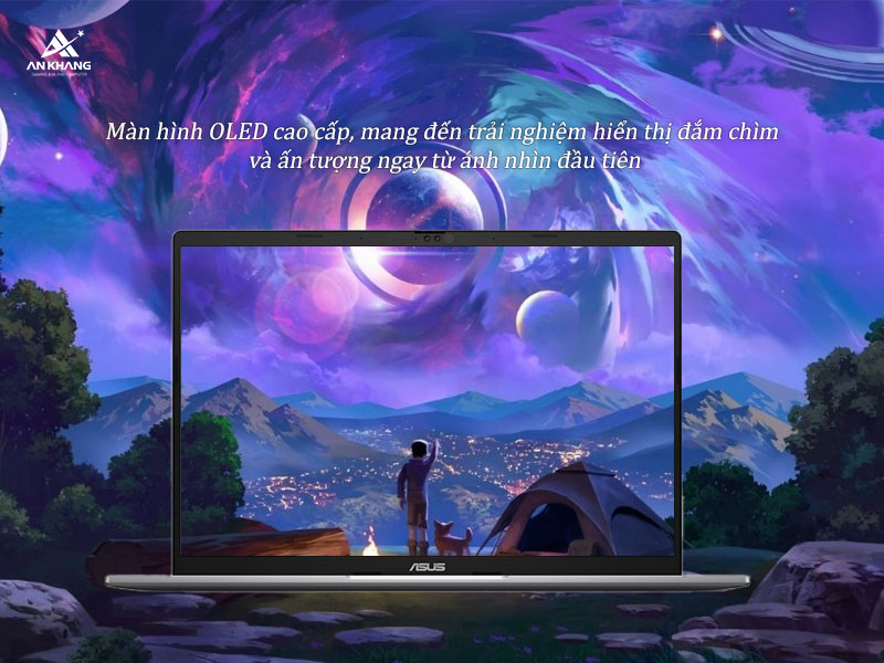 M&agrave;n h&igrave;nh OLED sống động, sắc n&eacute;t g&acirc;y ấn tượng ngay từ c&aacute;i nh&igrave;n đầu ti&ecirc;n của ASUS Vivobook S14