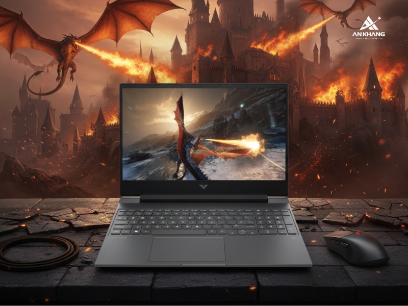 Laptop HP Victus 15-fb3115AX BX9C9PA với m&agrave;n h&igrave;nh 144Hz sắc n&eacute;t, mượt m&agrave;