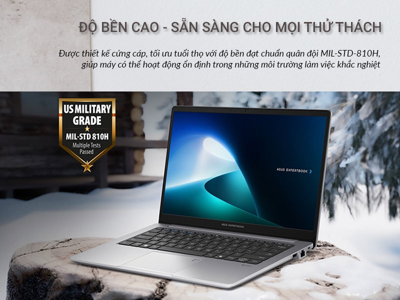 ASUS ExpertBook P1 P1403 với độ bền cao sẵn sàng cho mọi thử thách