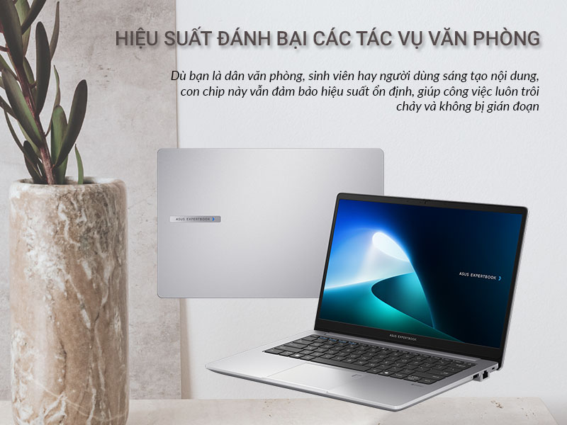 ASUS ExpertBook P1 P1403CVA-i5SE16-50W - Hiệu suất “đánh bại” các tác vụ văn phòng