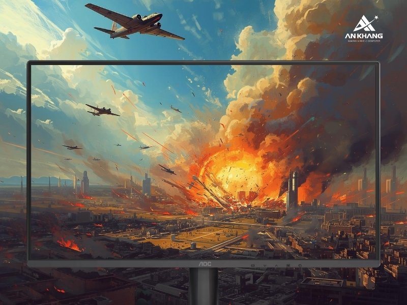 Màn hình gaming AOC 24G50Z/71 cho hiển thị sắc nét, màu sắc sống động