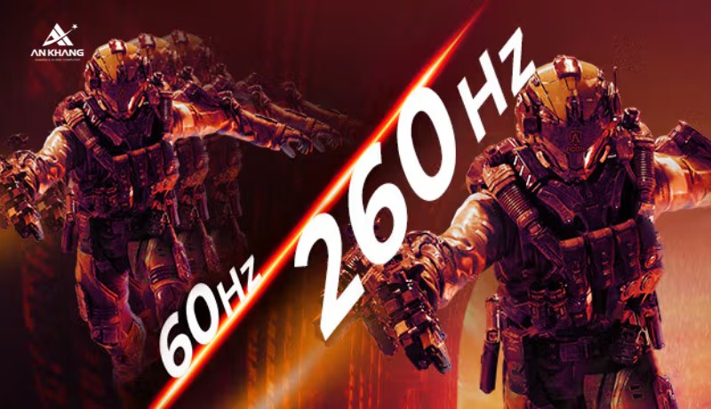 Màn hình gaming AOC 24G50Z/71 trang bị tần sô quét 260Hz cho trải nghiệm mượt mà đã mắt