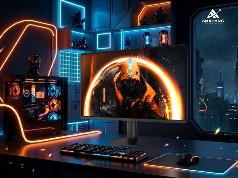 Màn hình gaming AOC 24G50Z/71 sở hữu thiết kế gọn nhẹ, dễ lắp đặt, dễ bố trí