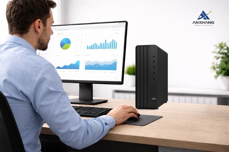 Máy tính để bàn HP 280 Pro G9 SFF B91YDAT trang bị đầy đủ cổng kết nối cần thiết cho công việc