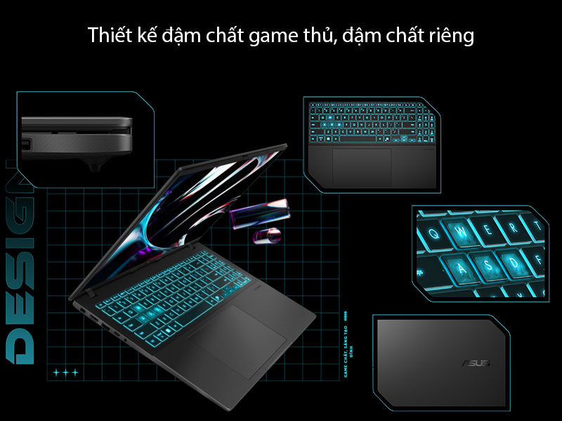 ASUS Gaming V16 K3607VJ-RP092W mang thiết kế đậm chất game thủ, đậm chất riêng