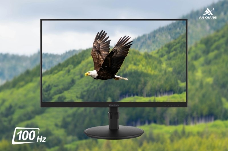 Màn hình ViewSonic VG2408 hiển thị mượt mà nhờ tần số quét 100Hz cùng thời gian phản hồi 5ms