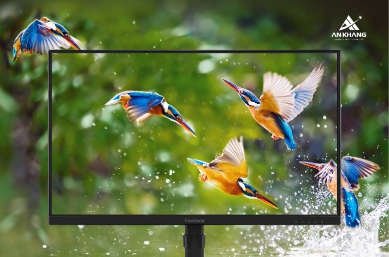 Màn hình ViewSonic VG2408 hiển thị sắc nét, chuẩn màu 99% sRGB