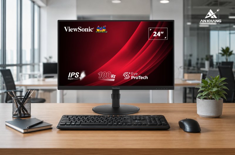 Màn hình ViewSonic VG2408 là màn hình văn phòng 23.8 inch đáng đầu tư trong phân khúc dưới 4 triệu