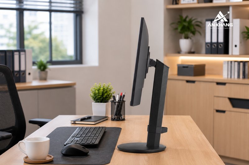 Màn hình ViewSonic VG2408 nổi bật với thiết kế công thái học toàn diện hiếm có trong tầm giá