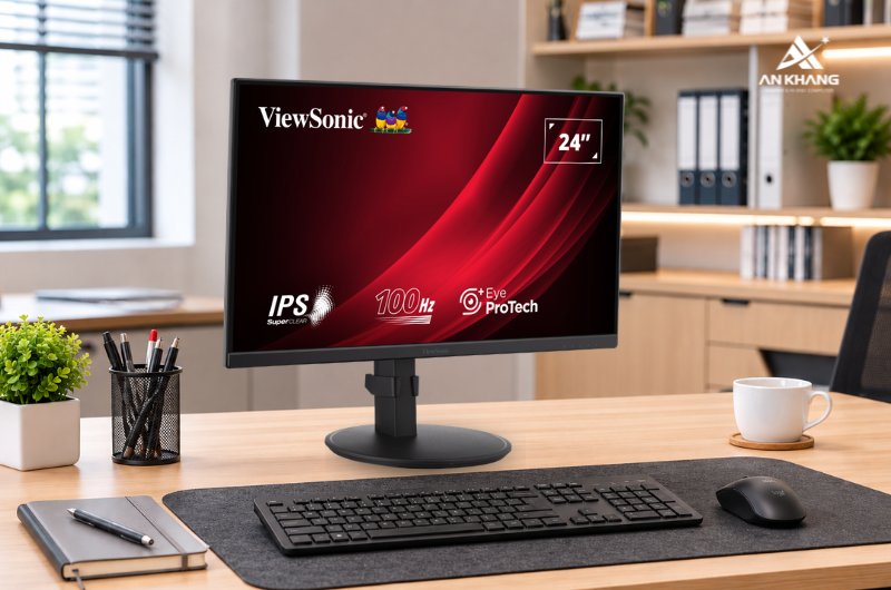 Màn hình ViewSonic VG2408 vận hành hiệu quả, tiết kiệm điện năng