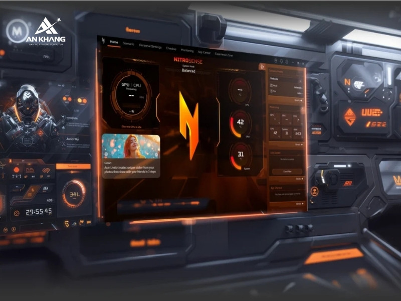 Laptop Acer Gaming Nitro V 15 ProPanel ANV15-41-R0FE NH.QPFSV.005 tản nhiệt hiệu quả