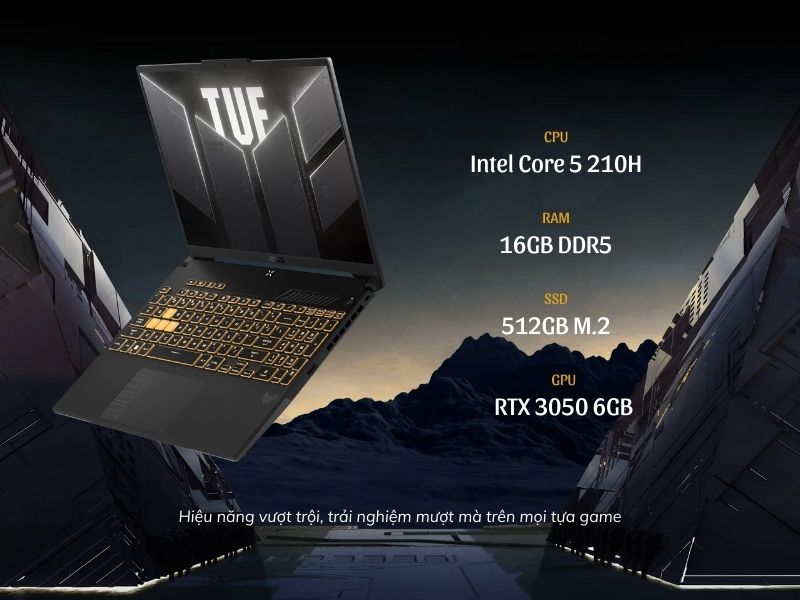 Hiệu năng lý tưởng cho game thủ - Laptop ASUS TUF Gaming F16 FX607VJ-RL034W