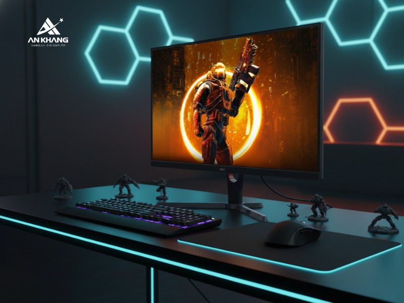 Màn hình Gaming AOC 24G11E/74 thiết kế viền mỏng hiện đại